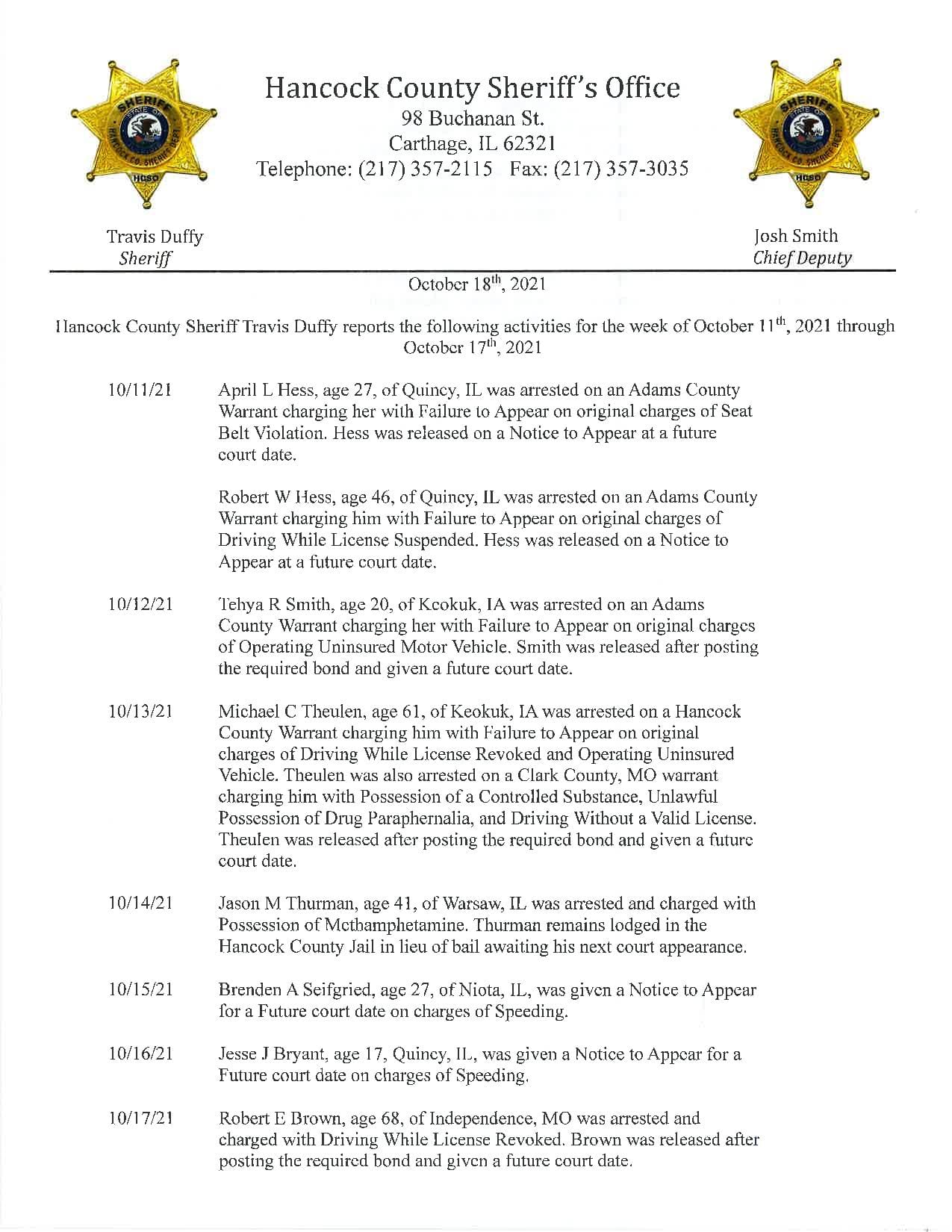 Mo Hwy Patrol Arrest Report - 5c1furp